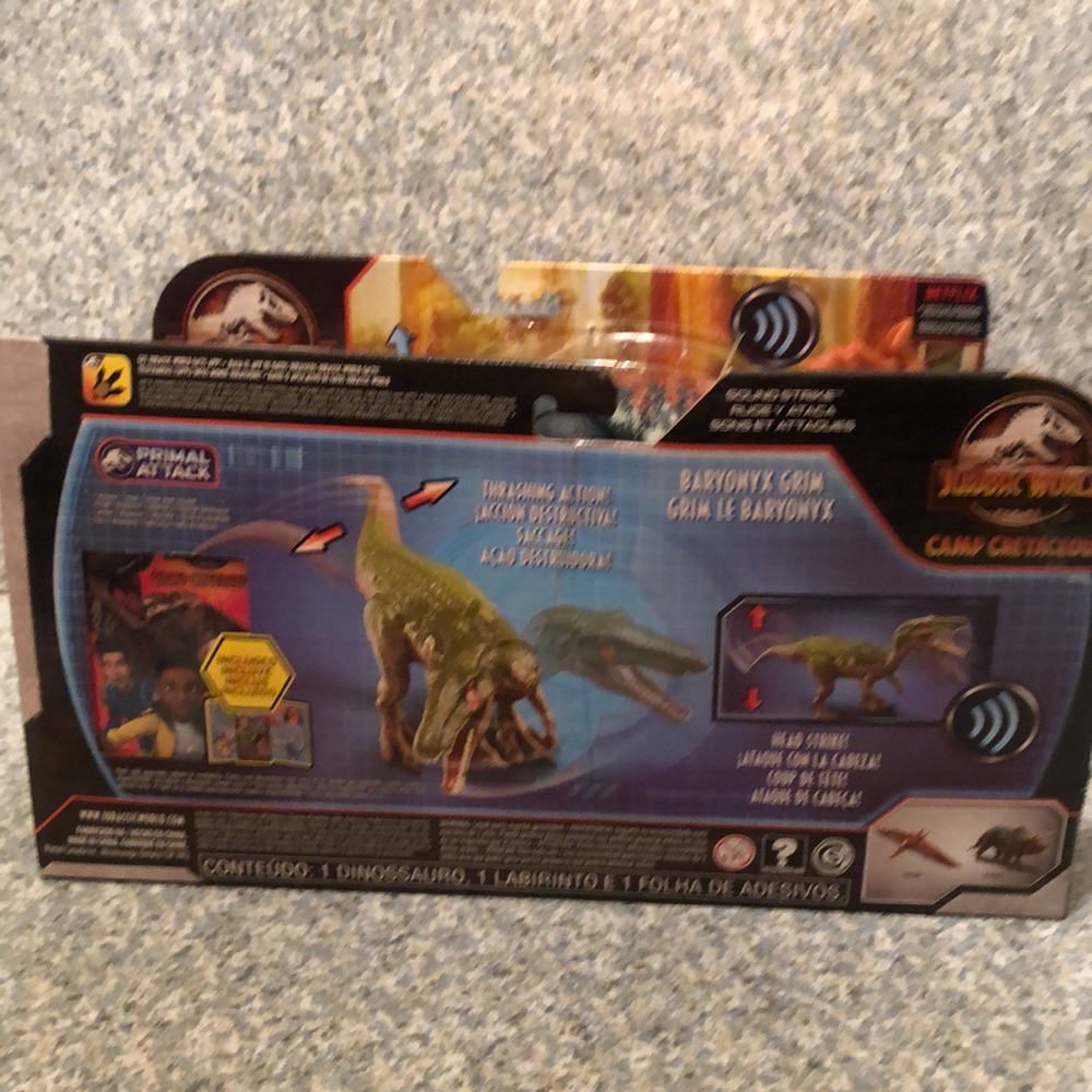 Jurassic World Camp Cretaceous! Baryonyx Grim and Crylophosaurus! Great gift!! - Picture 4 of 5